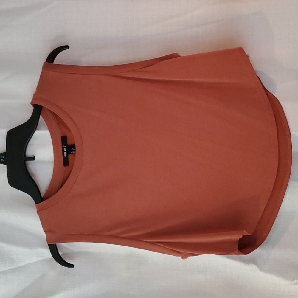 Forever 21, small loose tank top, burnt orange